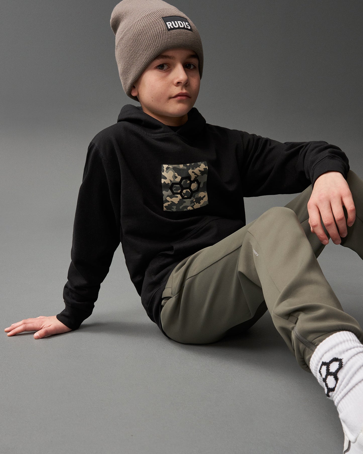 Sweat à capuche RUDIS Quadhex Stealth pour jeunes