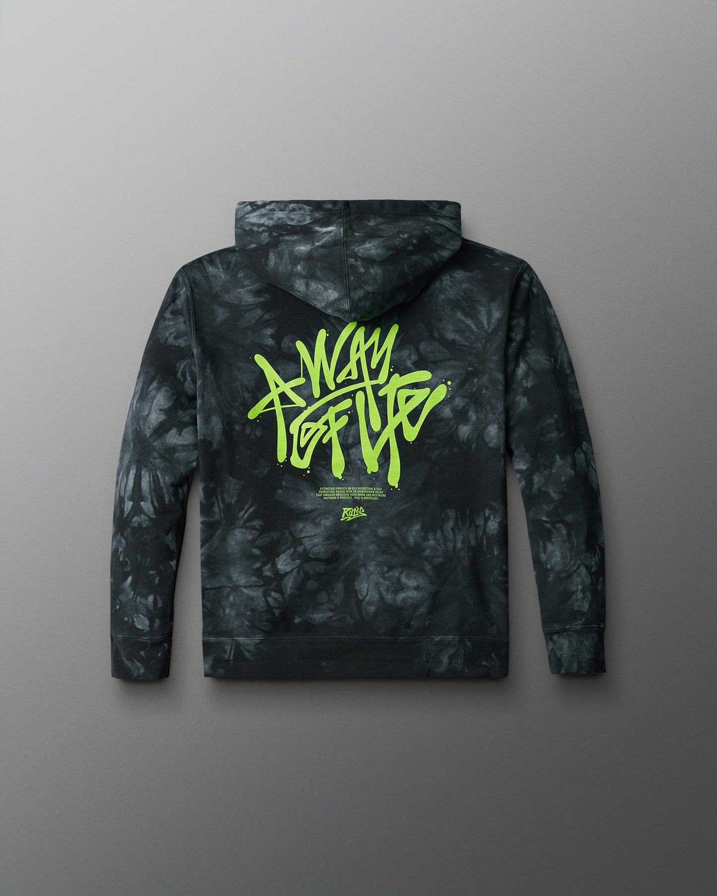 Graffiti Wordmark Tie-Dye Youth Hoodie