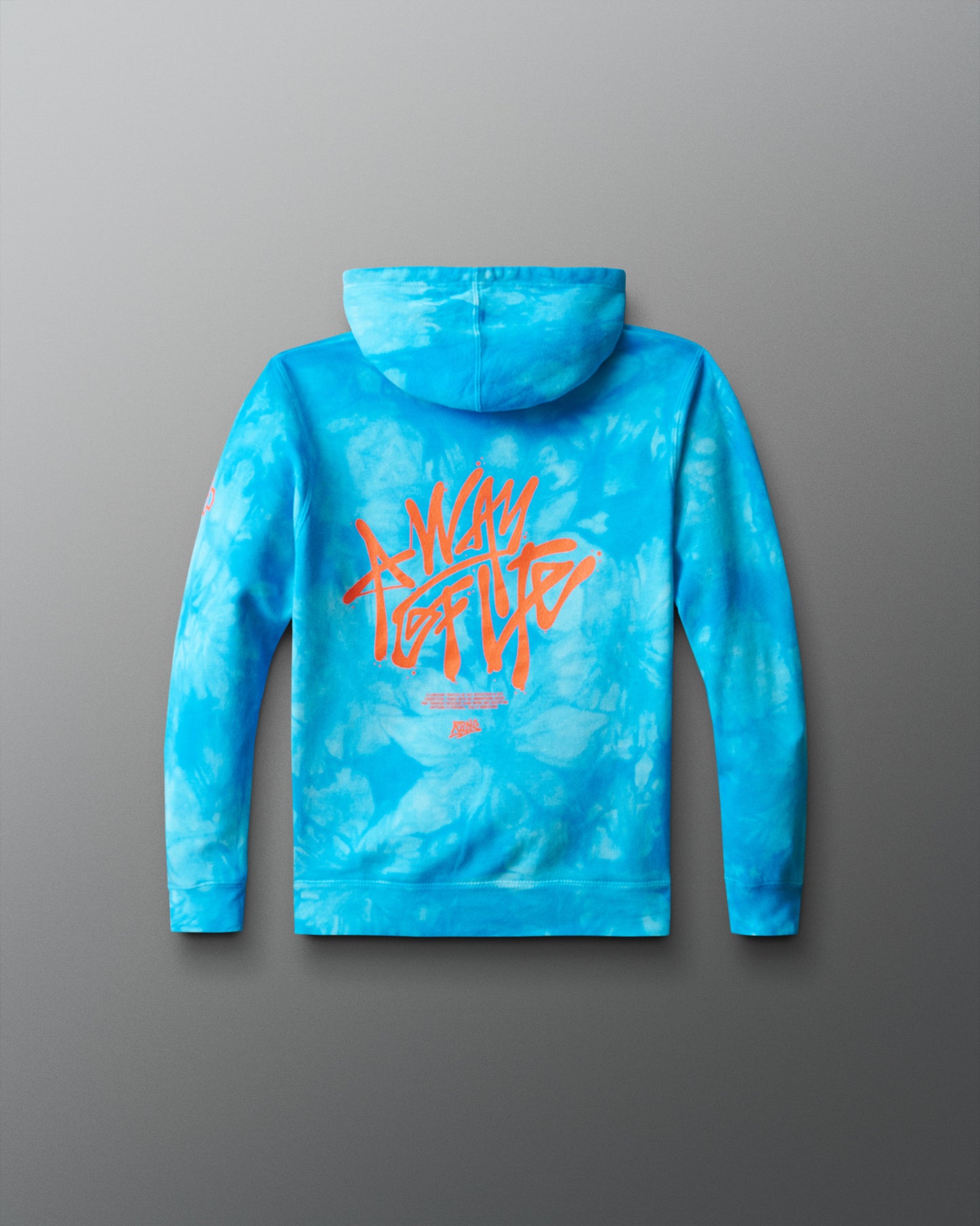 Graffiti Wordmark Tie-Dye Youth Hoodie
