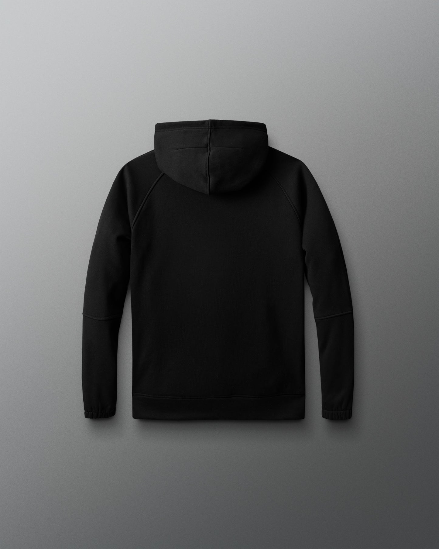 Black hoodie on a gray background