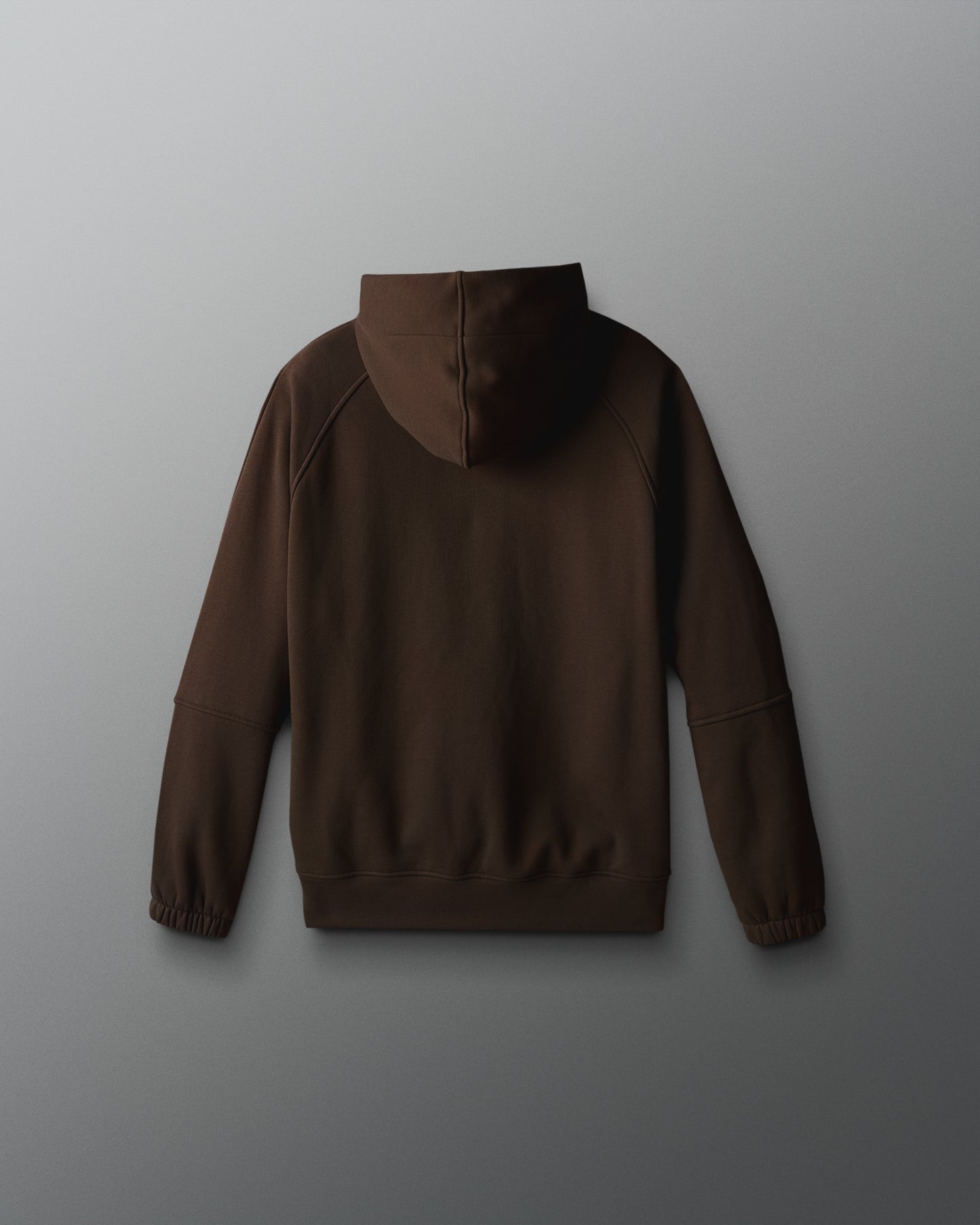 Brown hoodie on a light gray background