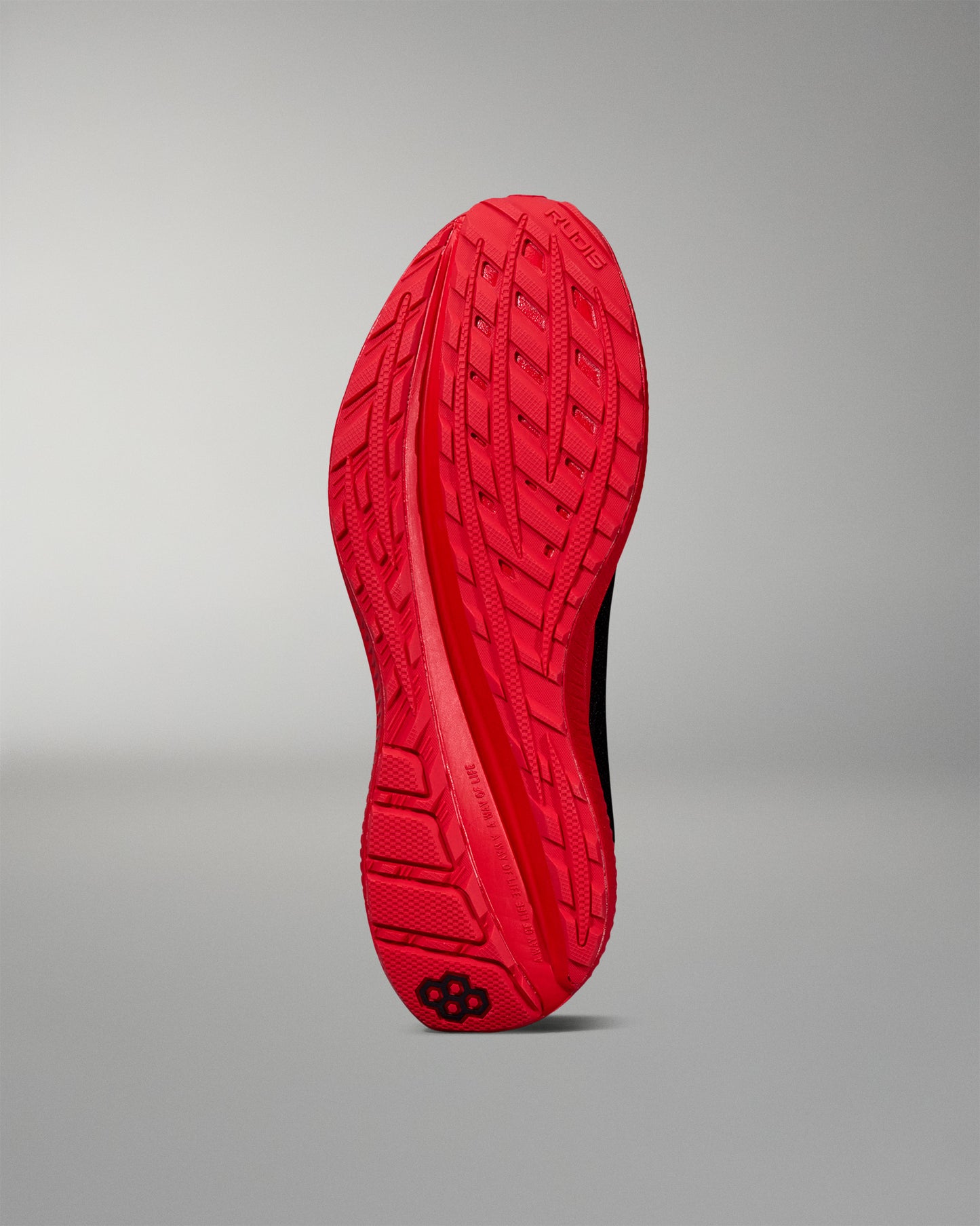 RUDIS Journey Knit Adult Training Shoes - RED BOTTOM