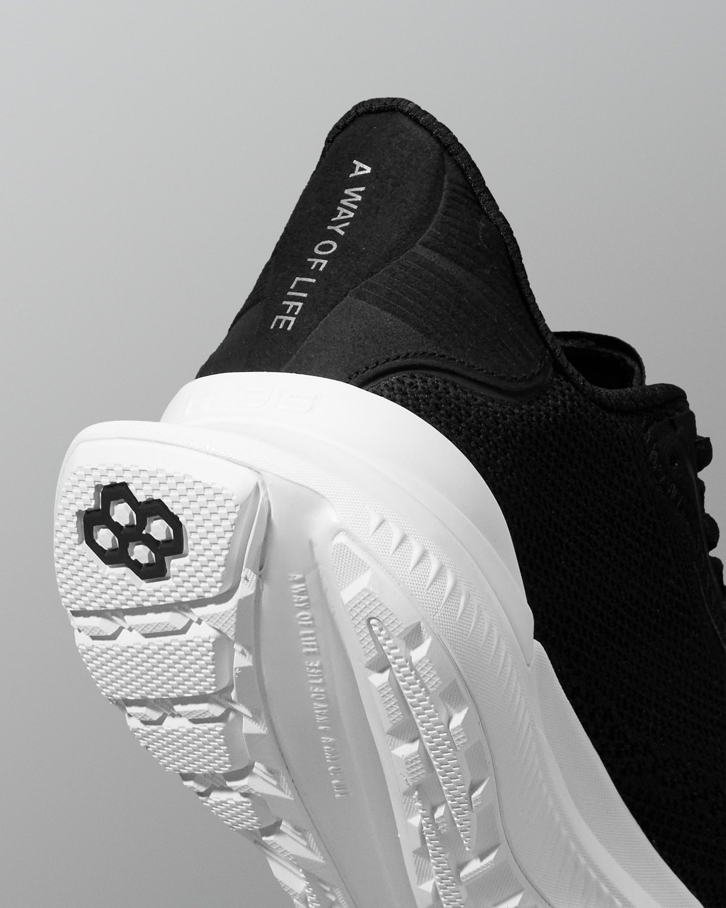 RUDIS Journey Knit Youth Training Shoes - Midnight White