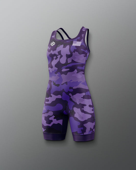 Camo Girl's Elite Singlet