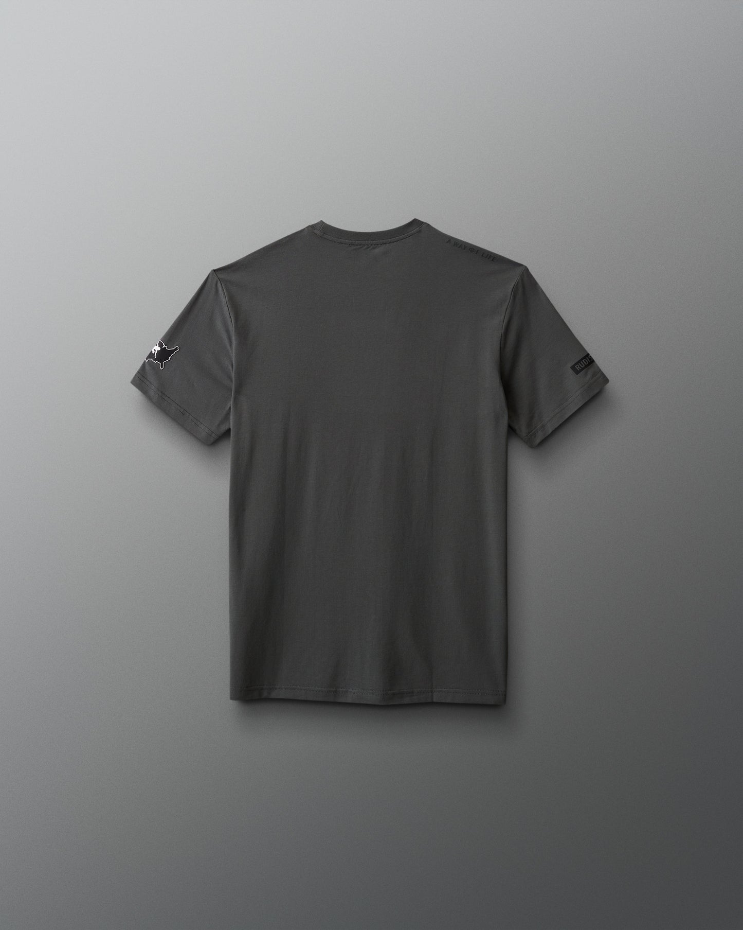 Gray t-shirt on a gray background