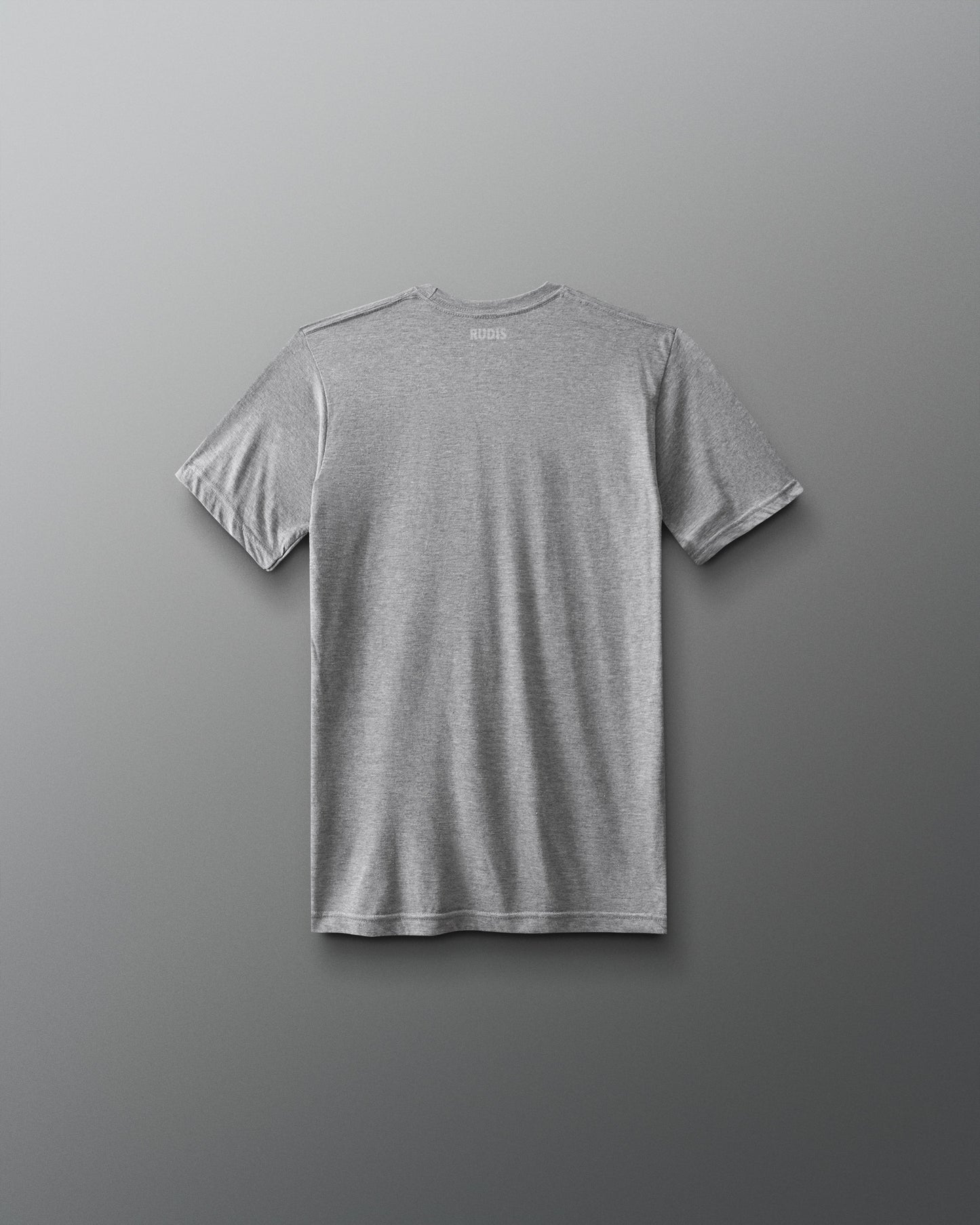 Gray t-shirt on a gray background