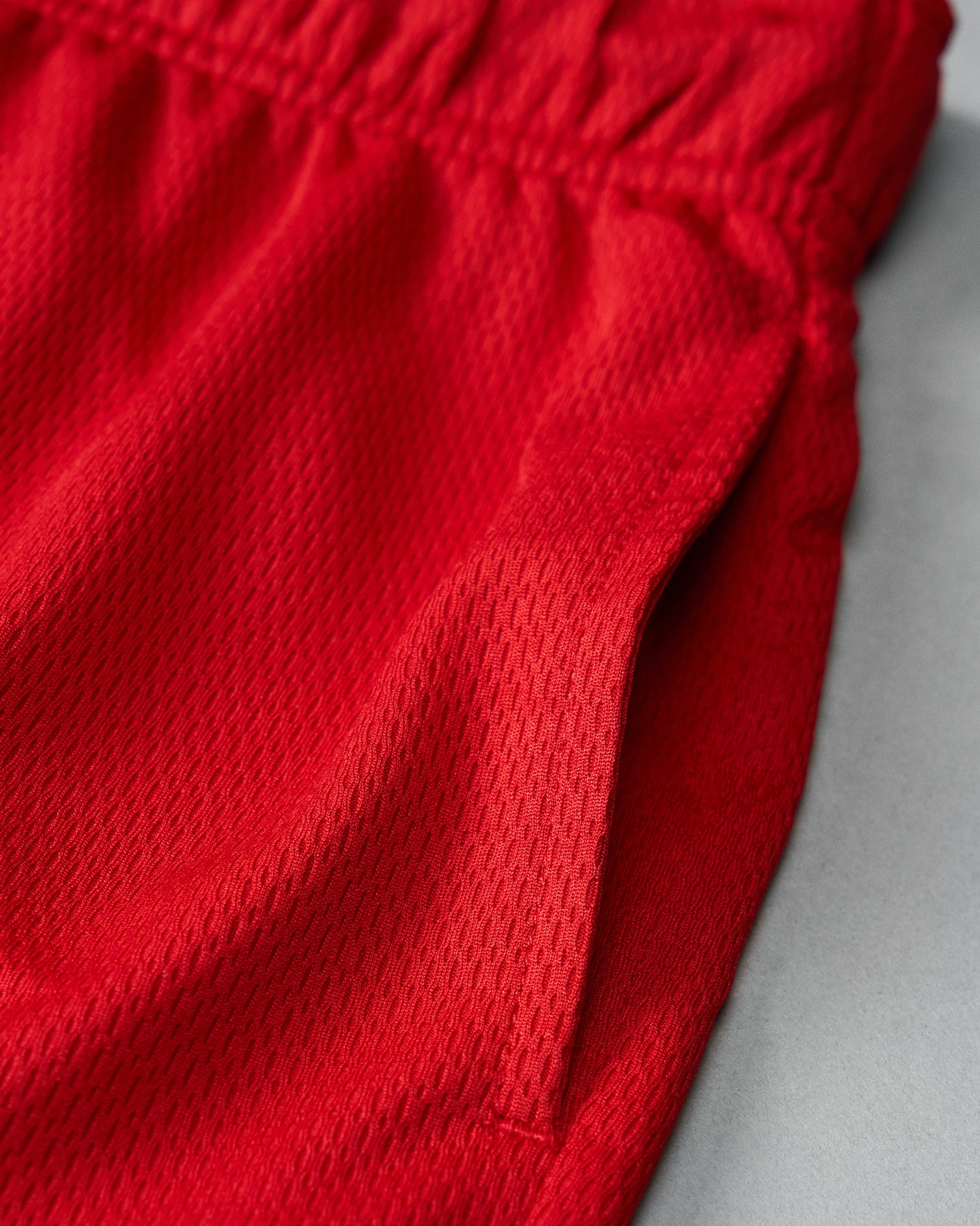 Short en maille pour jeunes RUDIS 6" - Rouge