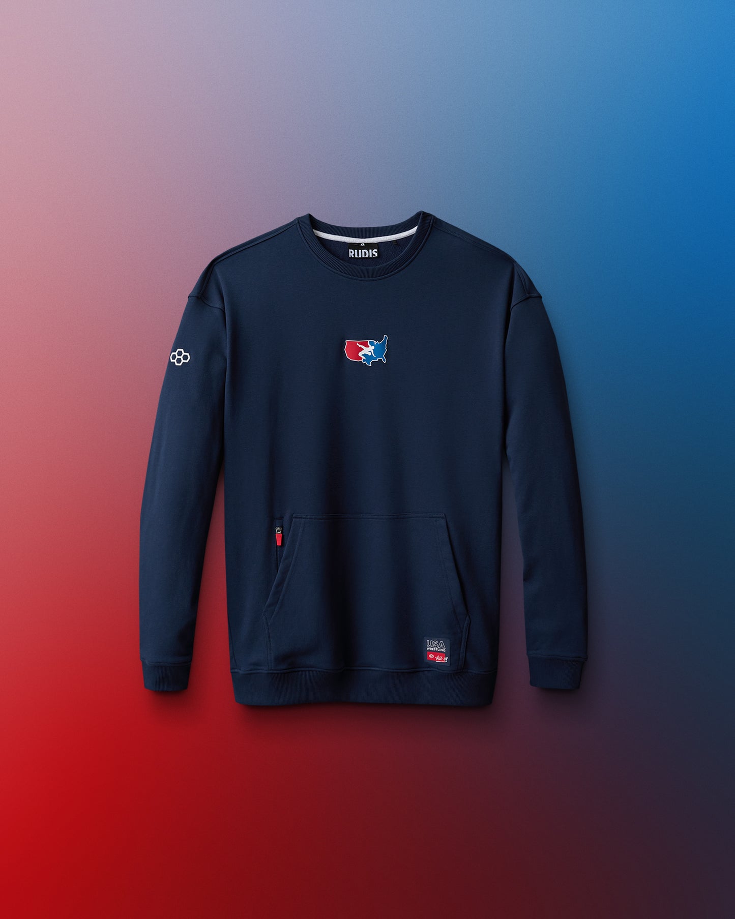 USA Wrestling Youth Luxe Terry Crewneck