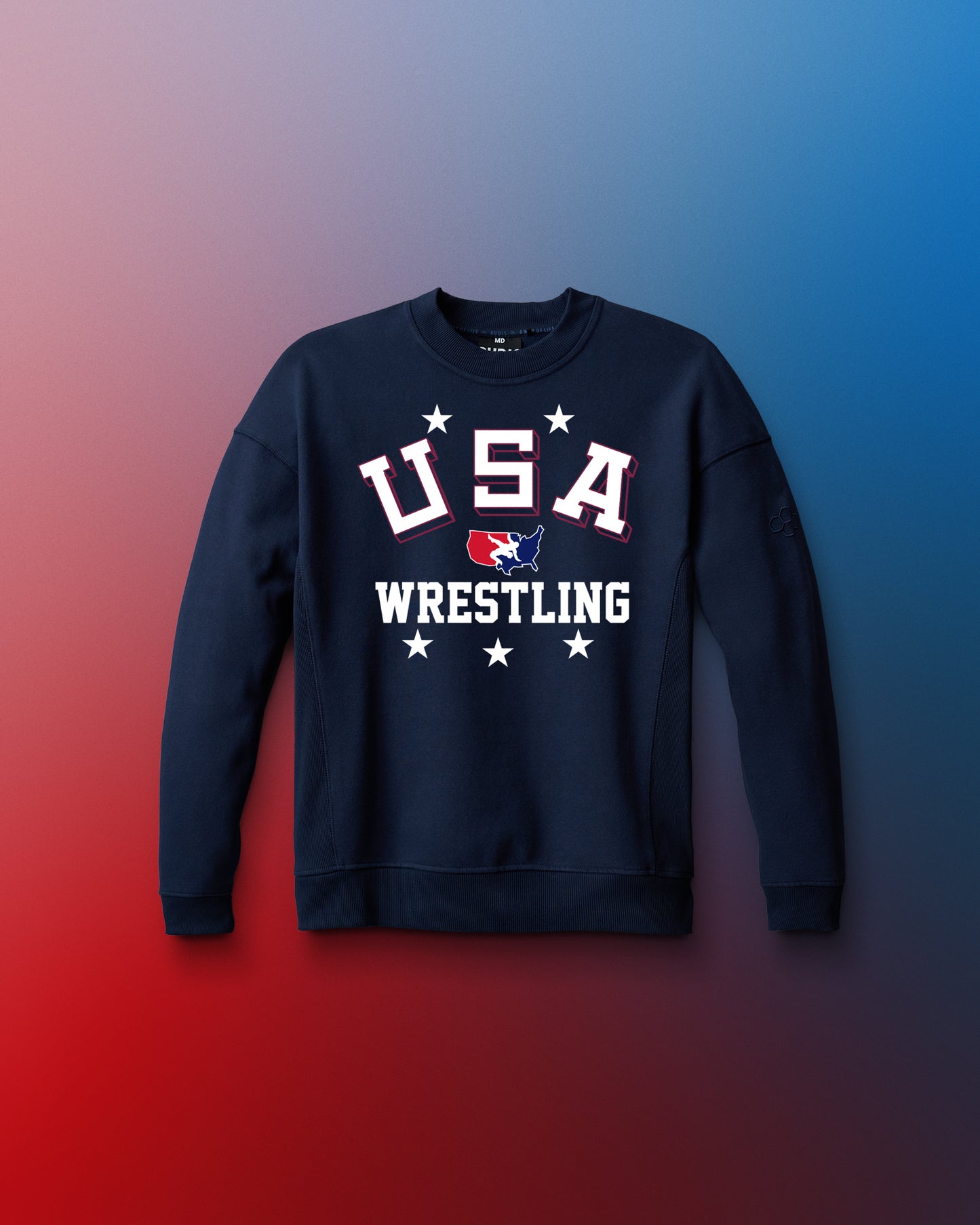 USA Wrestling Retro Youth Titan Heavyweight Crewneck