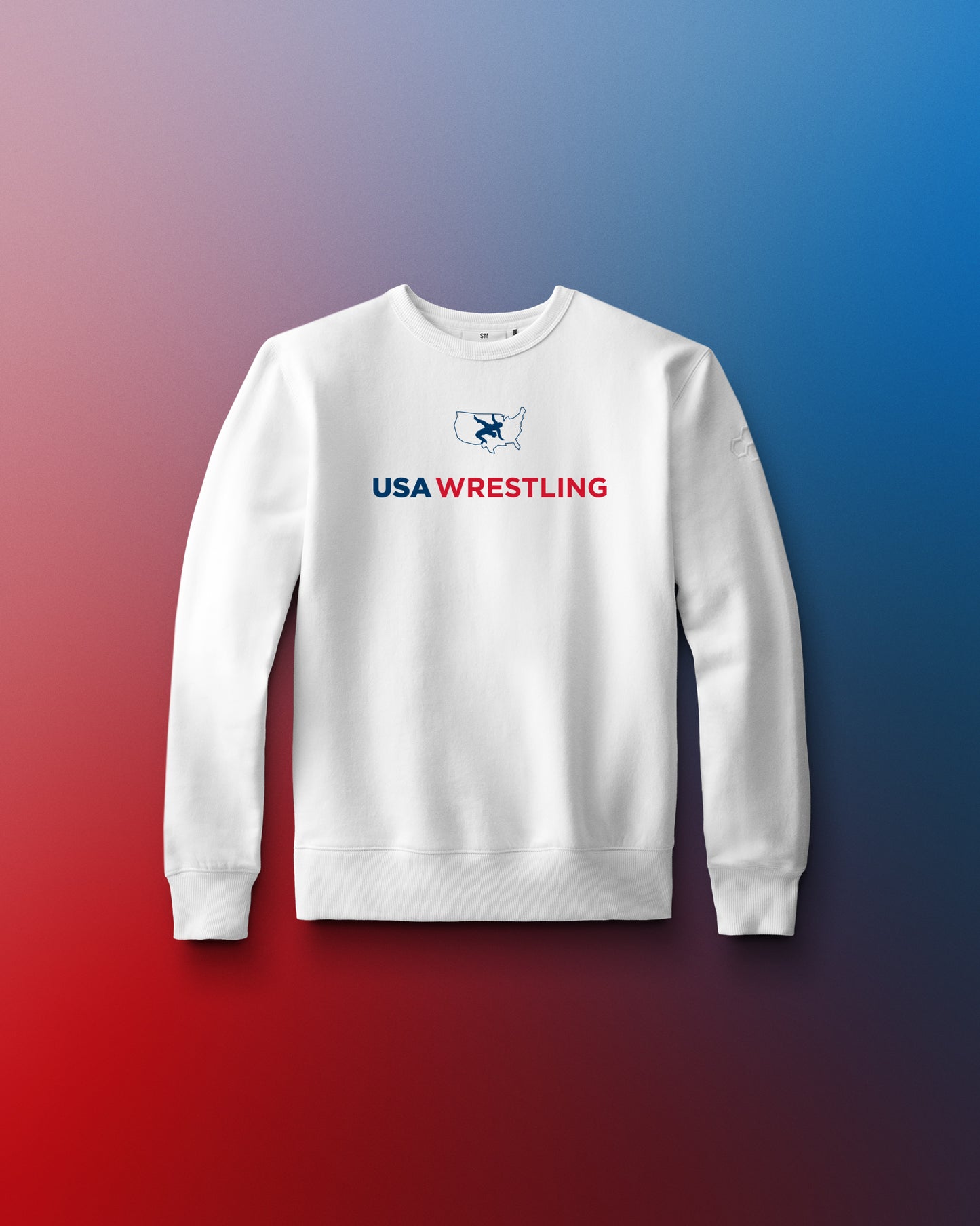 USA Wrestling Logo Youth Comfort Fleece Crewneck