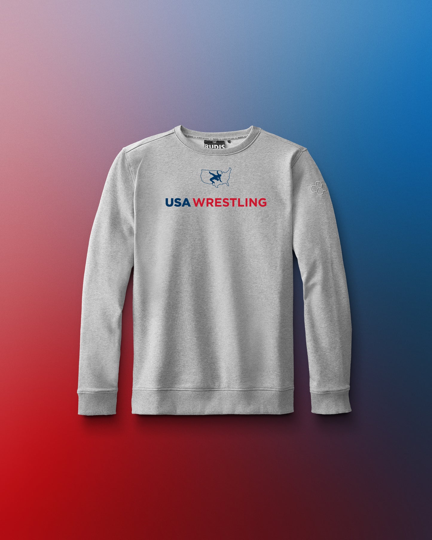 USA Wrestling Logo Youth Elite Terry Crewneck