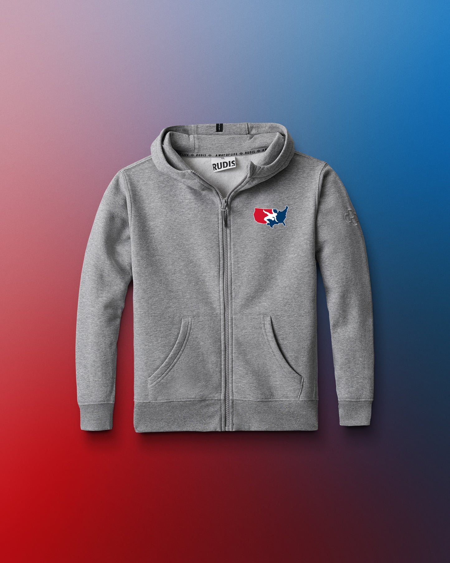 USAW Logo Comfort Fleece Youth Full Zip