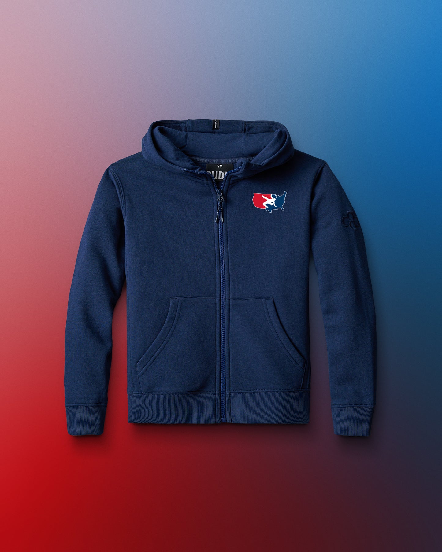 USAW Logo Comfort Fleece Youth Full Zip