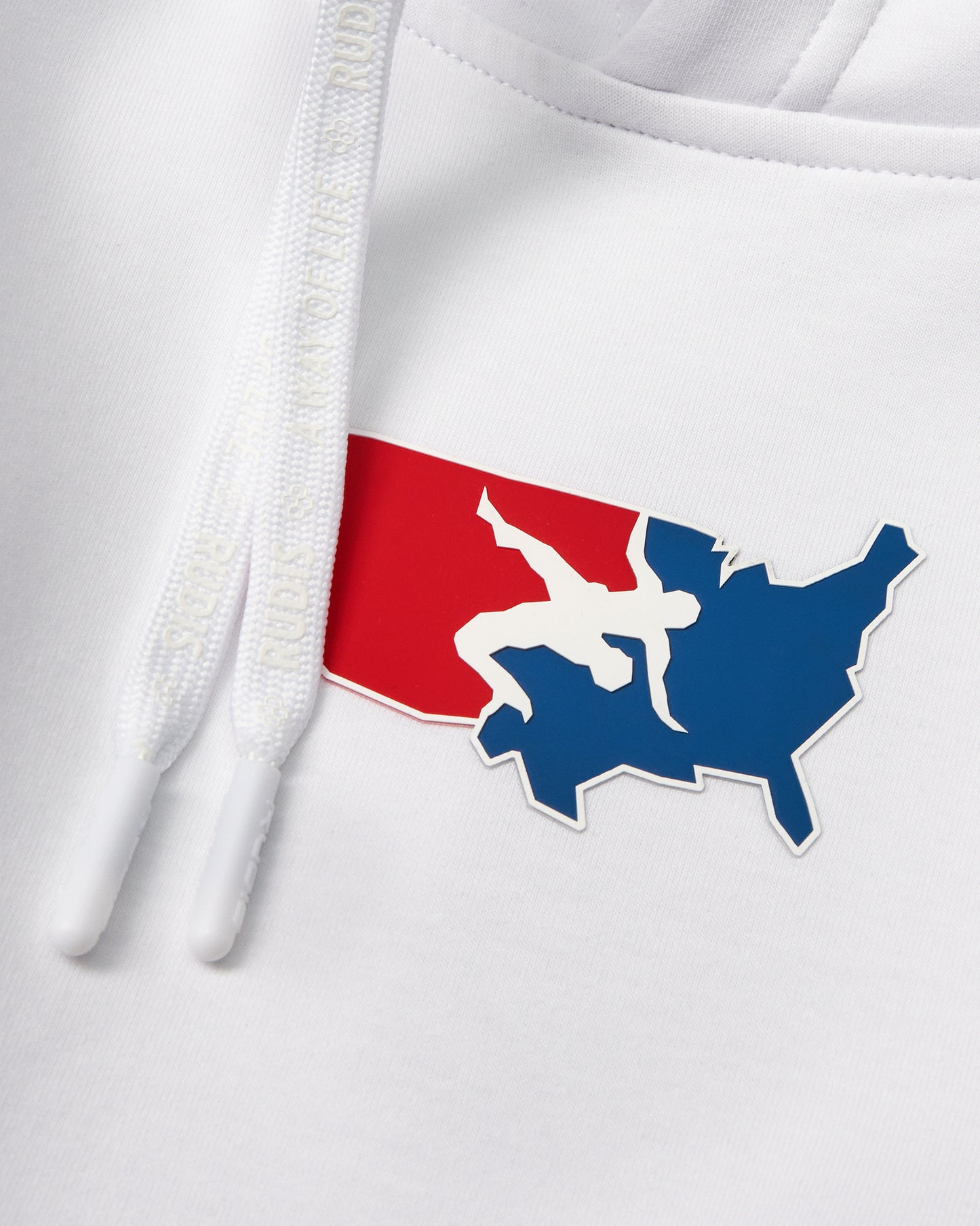 USA Wrestling Colorblock Youth Hoodie - Navy/White/Red