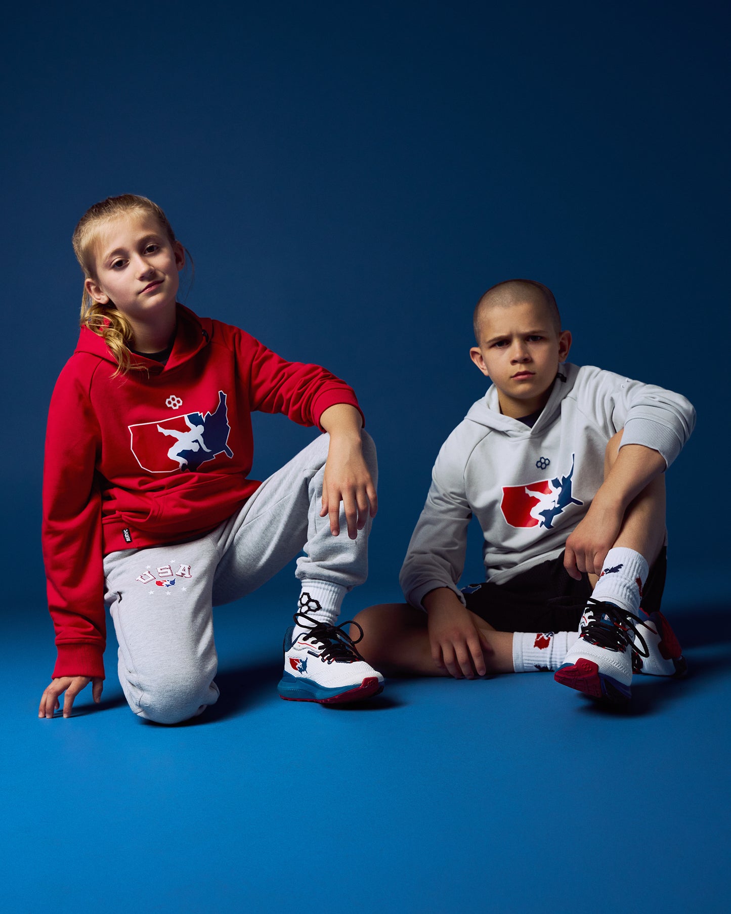 USAW Logo Elite Terry Youth Hoodie