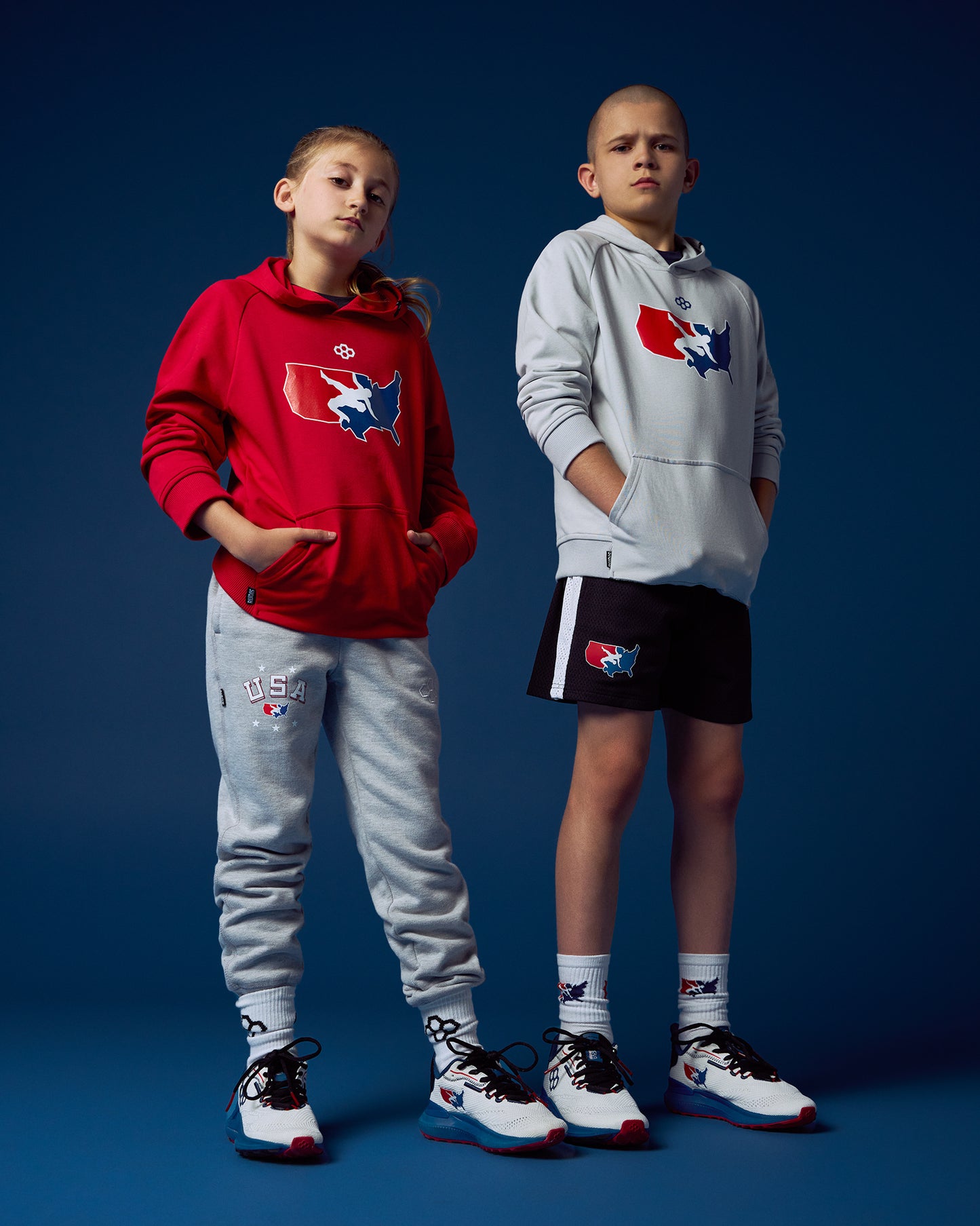 USAW Logo Elite Terry Youth Hoodie