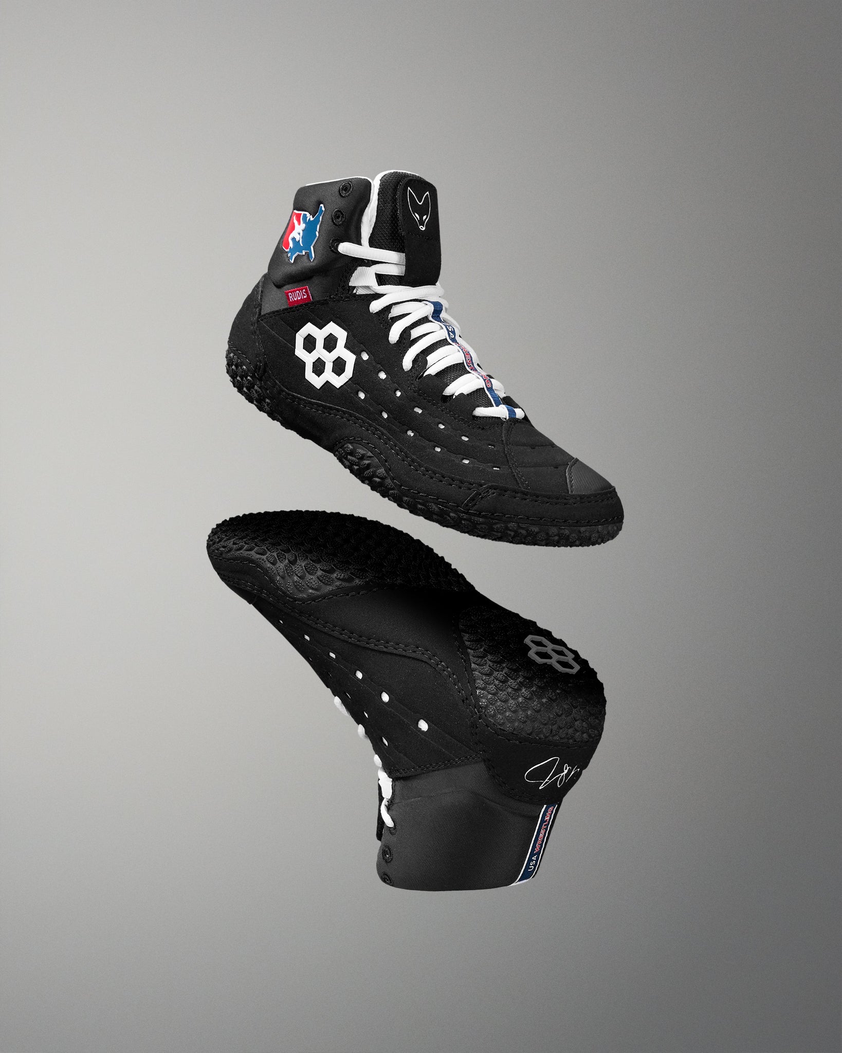 USA Wrestling SF-Tbilisi 2.0 Youth Wrestling Shoes - USA Black | RUDIS