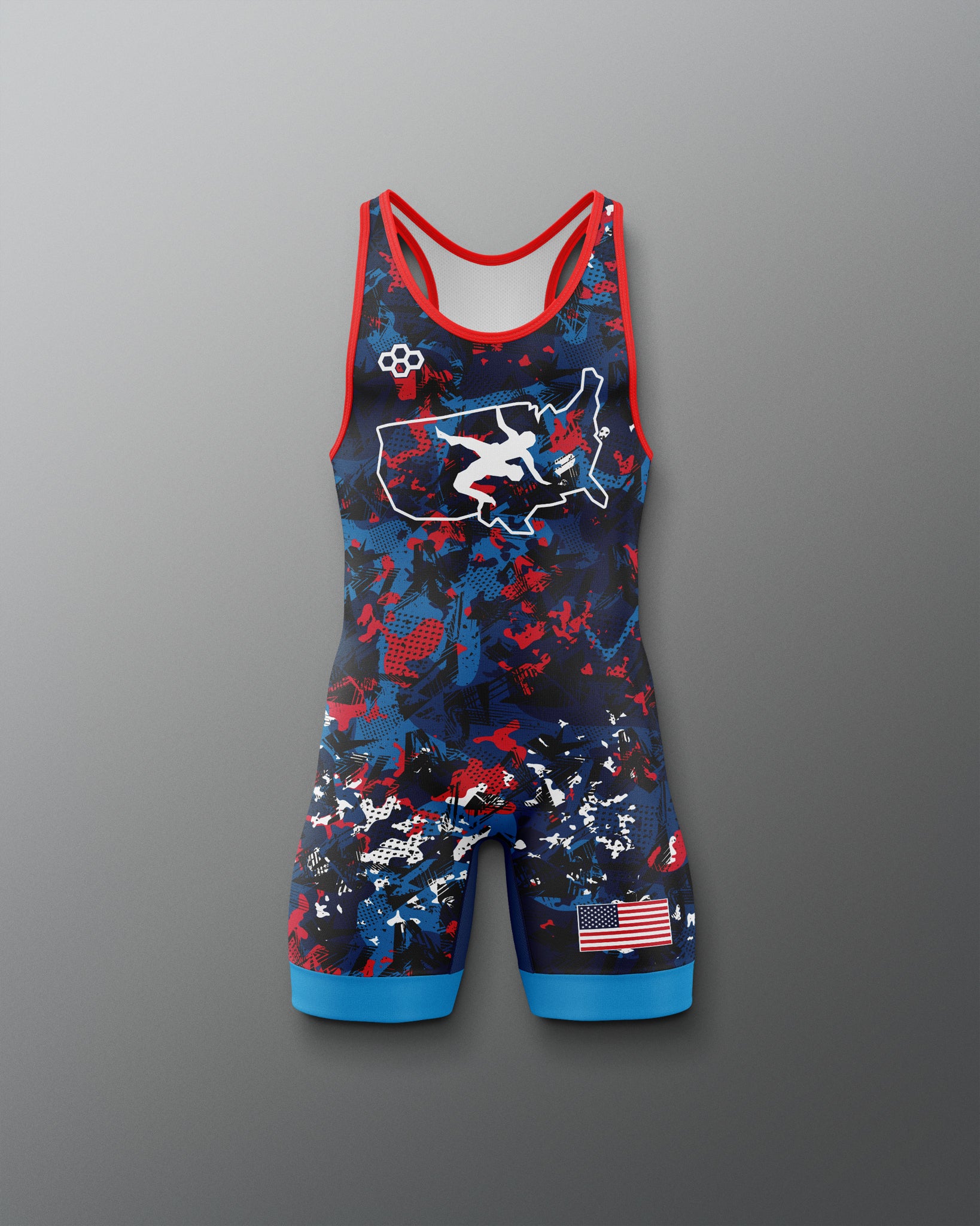 USA Wrestling Boy's 2.0 Elite Freestyle Singlet - Official Gear