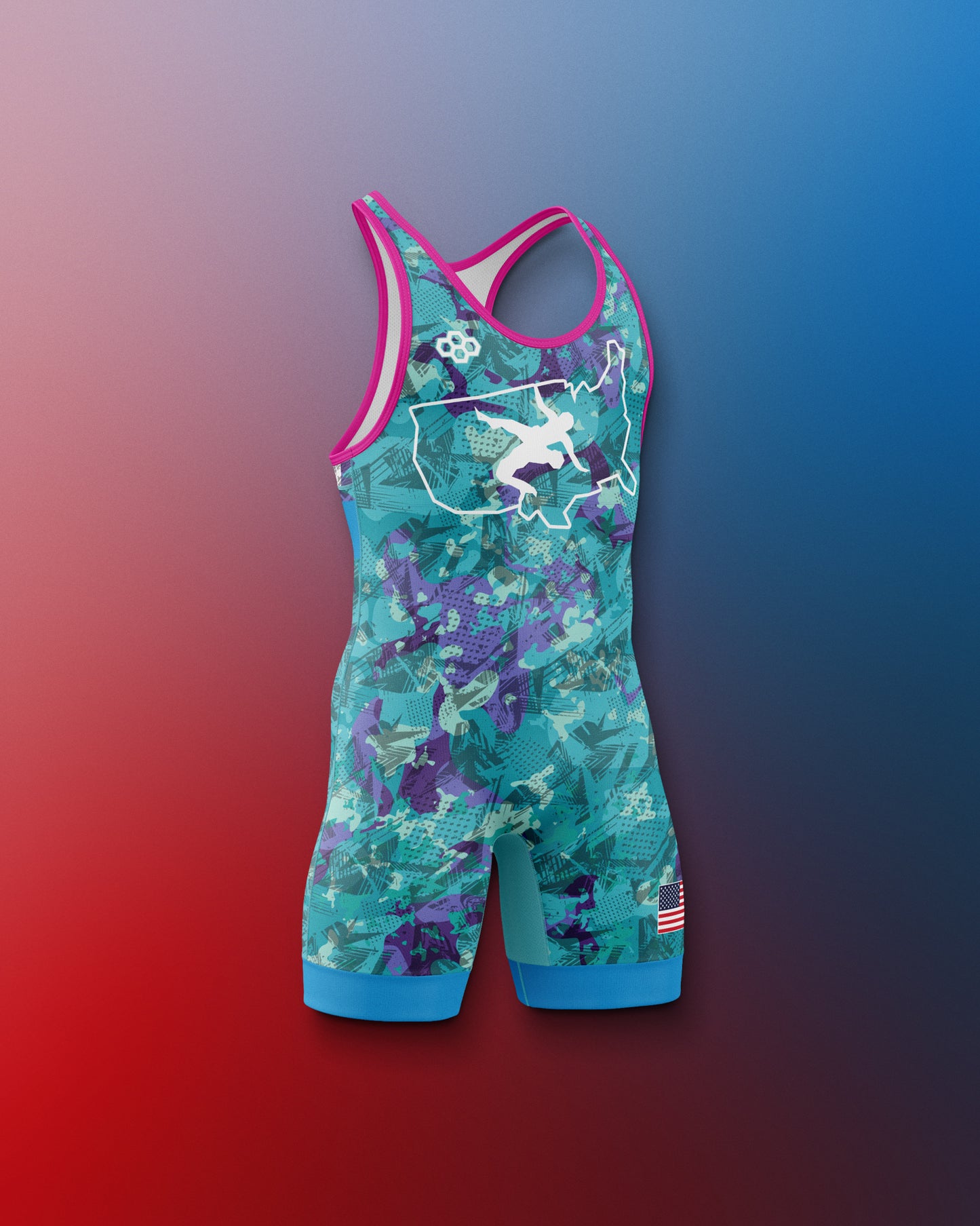 USAW Scatter Icon Boy's 2.0 Elite Singlet