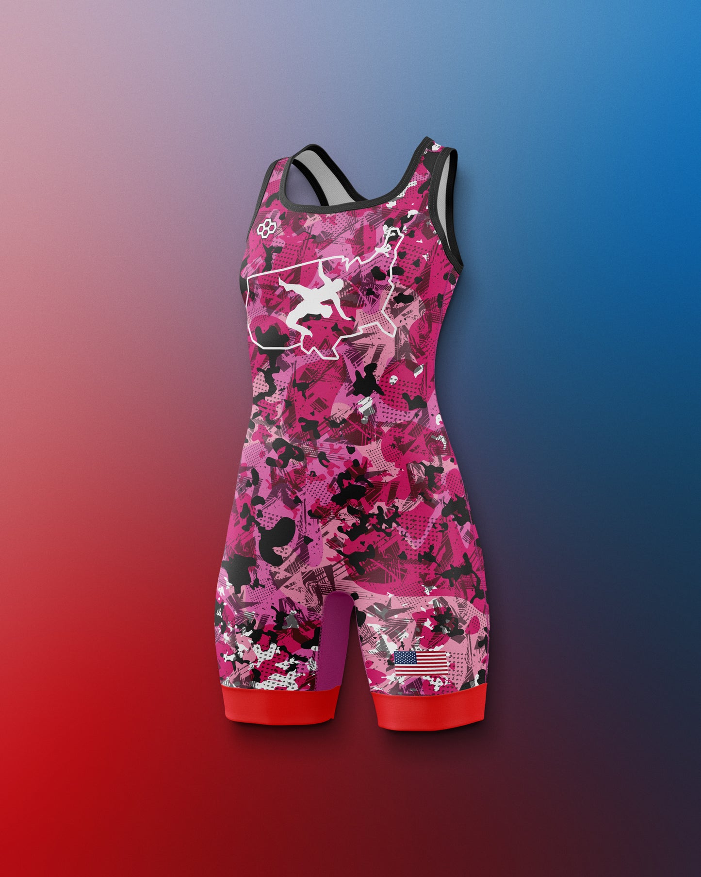 USAW Scatter Icon Girl's 2.0 Elite Singlet