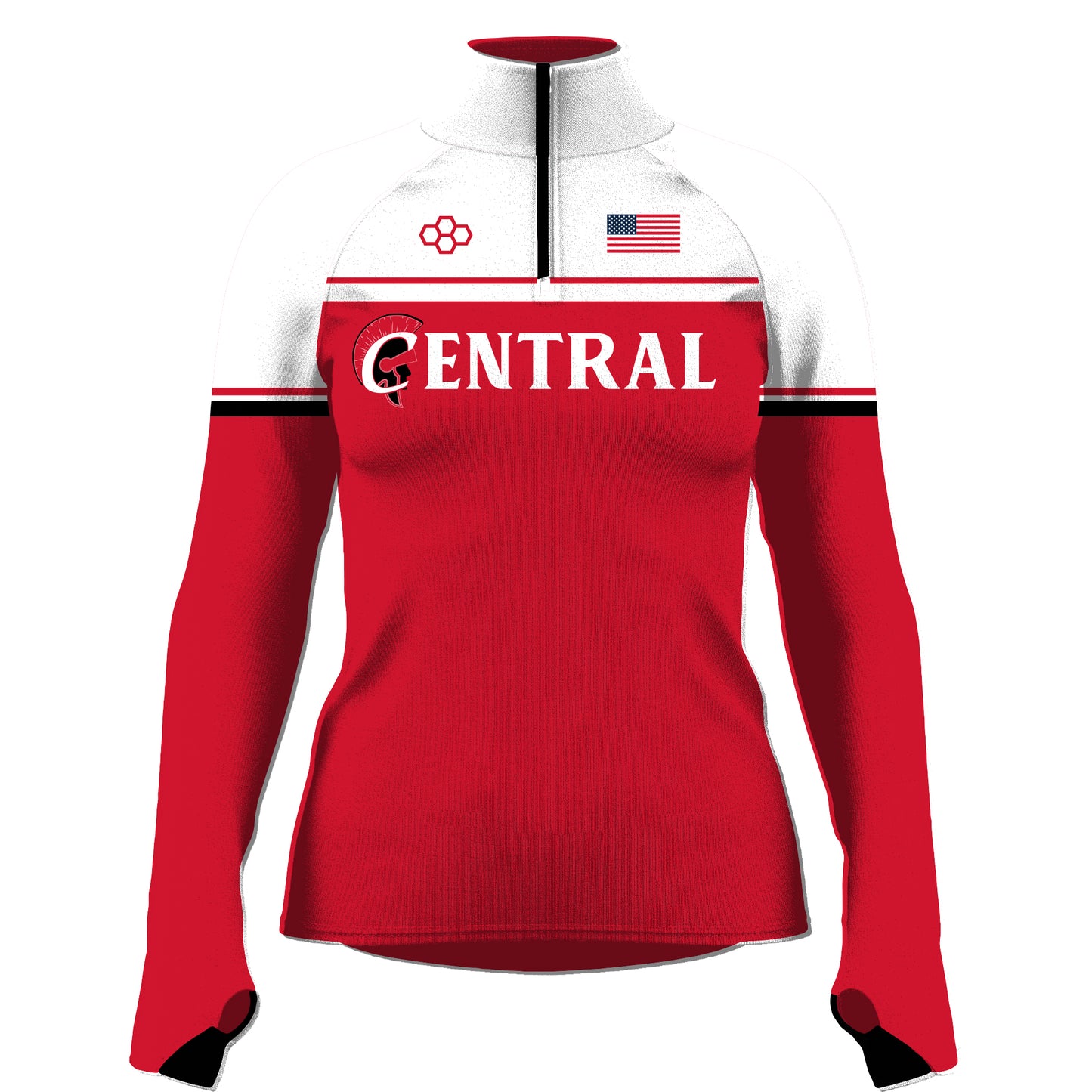 Women's Elite Quarter Zip-Women's--Central Little Warriors