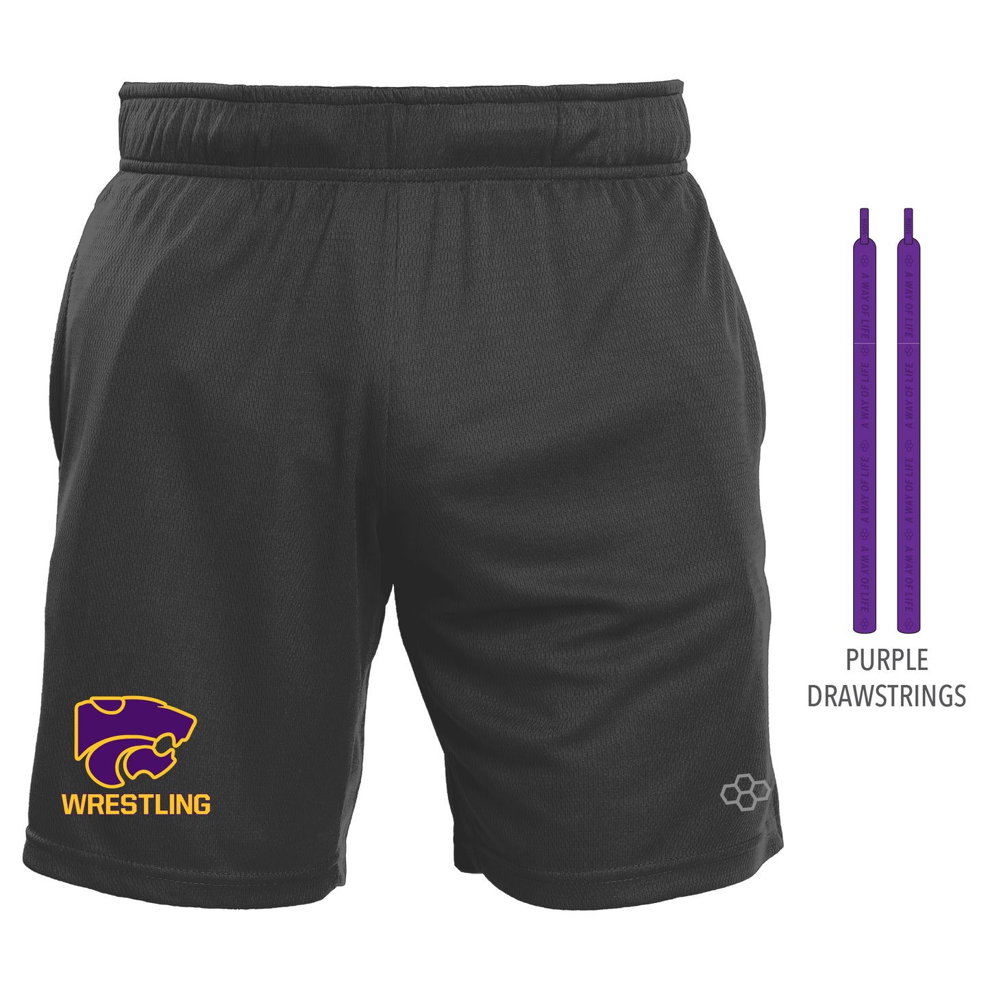 8" Mesh Shorts-Unisex--Eureka High School-Black