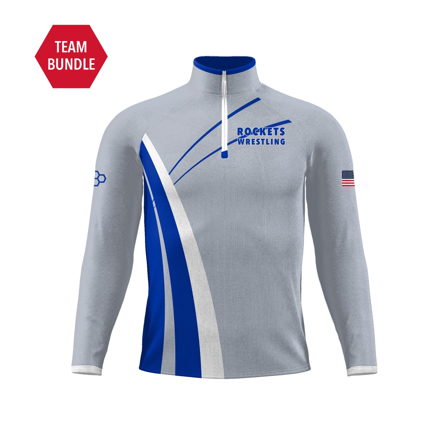 Elite Quarter Zip-Men's--Limestone Wrestling Club Online Team Store