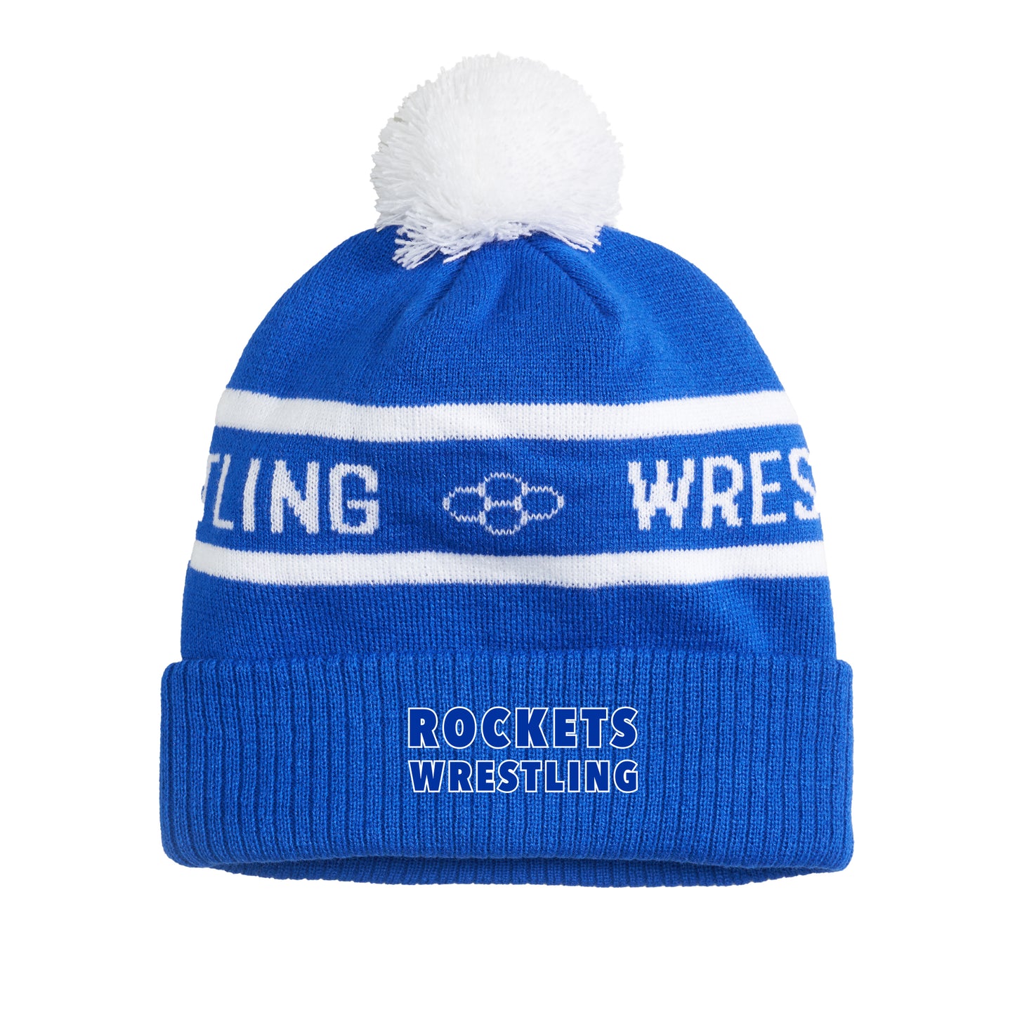 Pom Beanie-Unisex--Limestone Wrestling Club Online Team Store