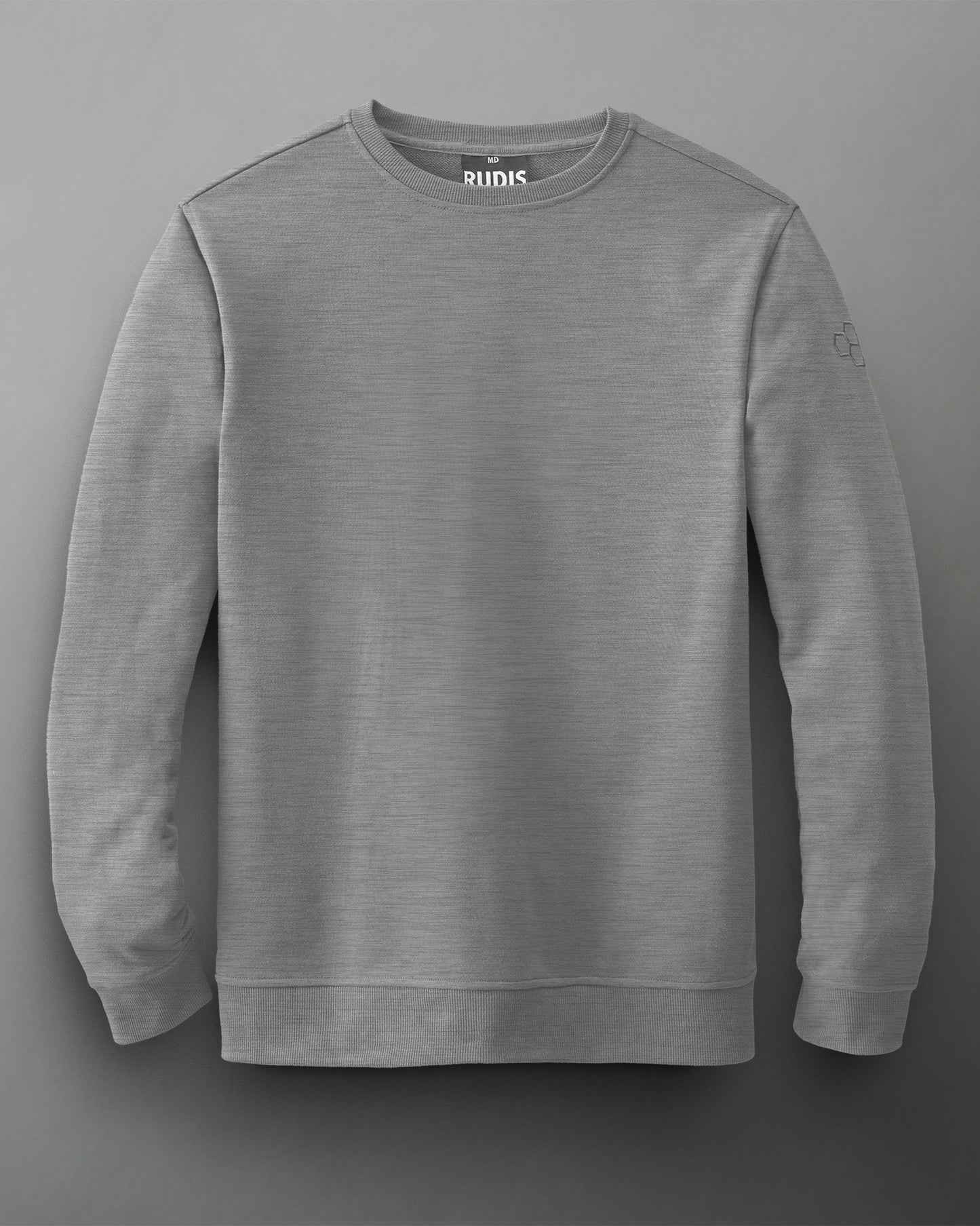 T-shirt à col ras du cou pour jeunes Rudis Elite Terry - Gris chiné athlétique
