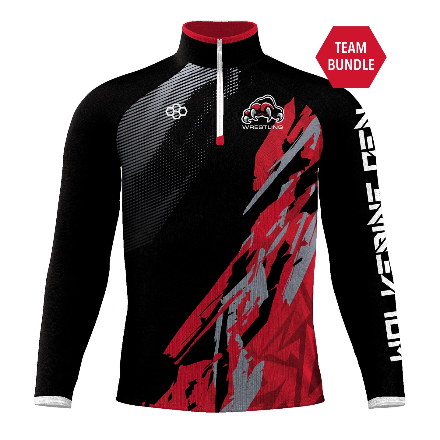 Elite Quarter Zip-Men's--Wolverine Den Wrestling Team Store