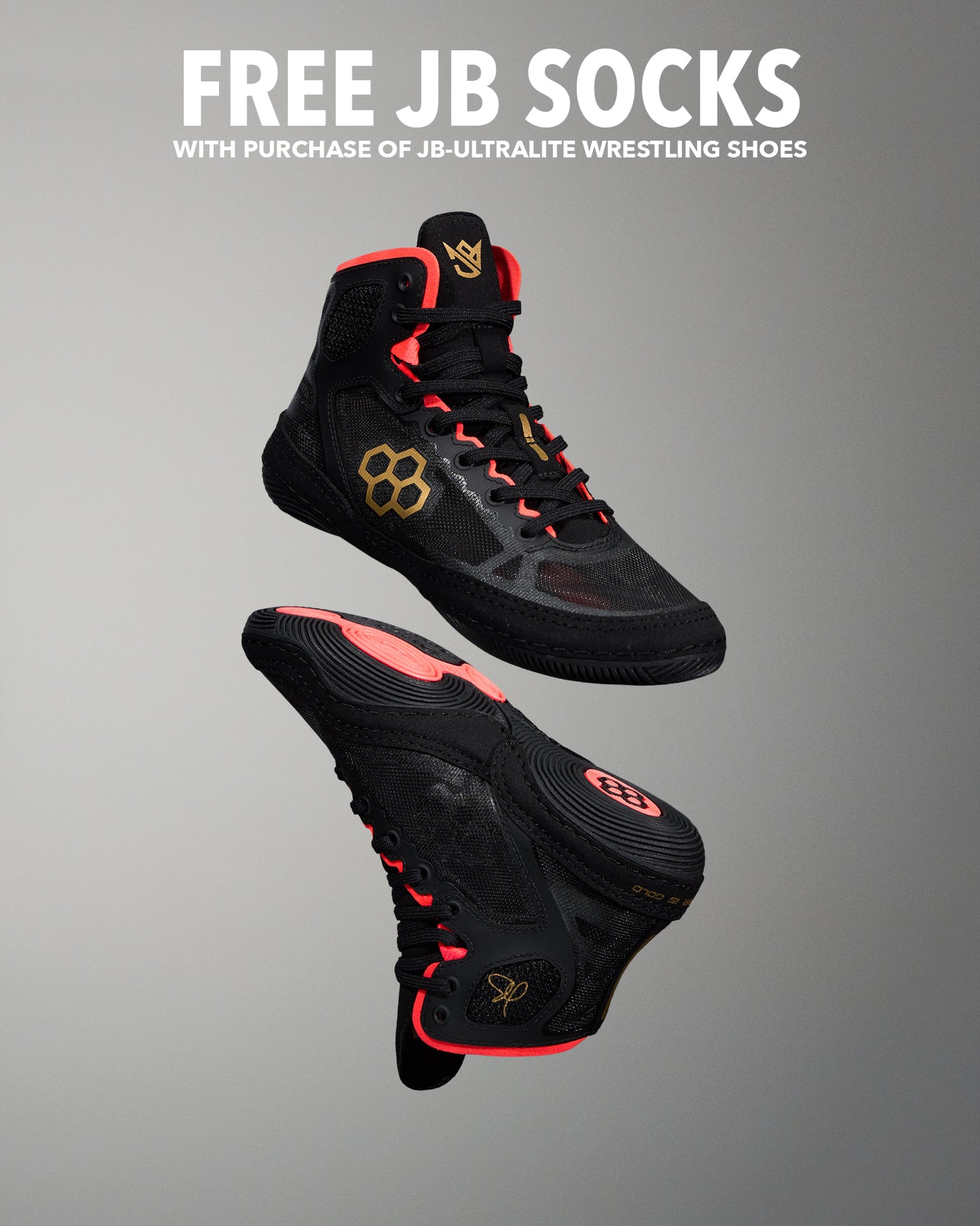 RUDIS JB-UltraLITE Youth Wrestling Shoes - ALLISEEISGOLD