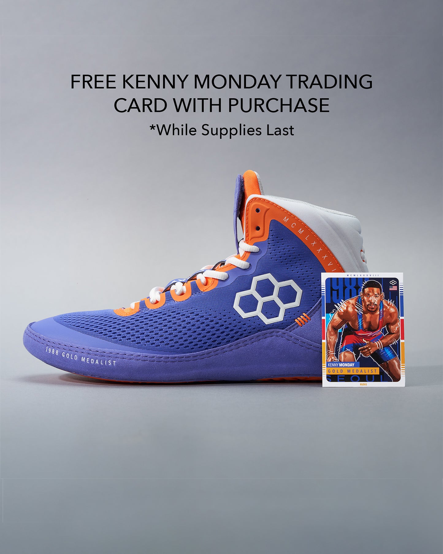 Kenny Monday 1988 Youth Wrestling Shoes - Purple