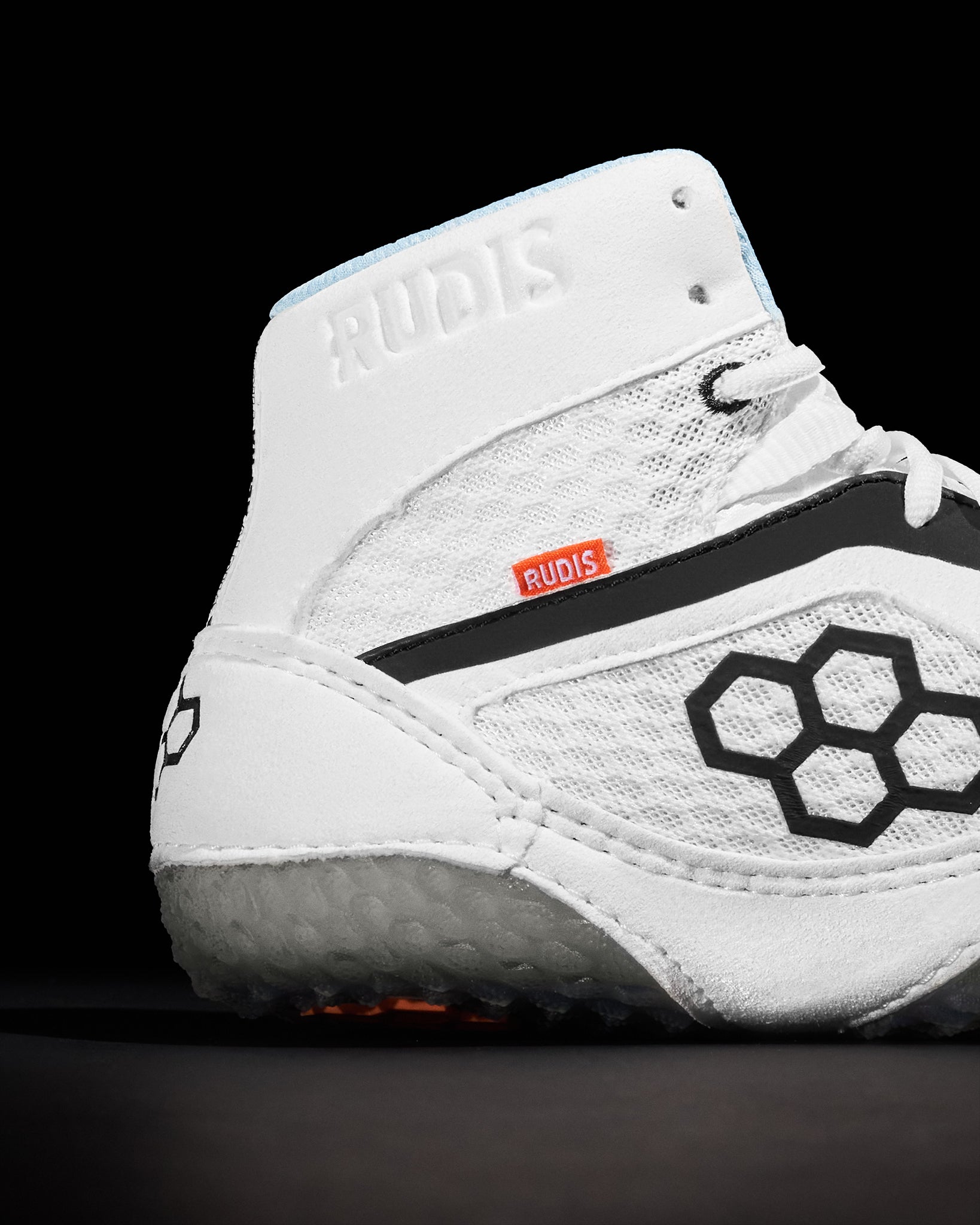 RUDIS Alpha 2.0 wrestling shoes with secure locked-in fit featuring ankle support and stable design for control and confidence on the mat