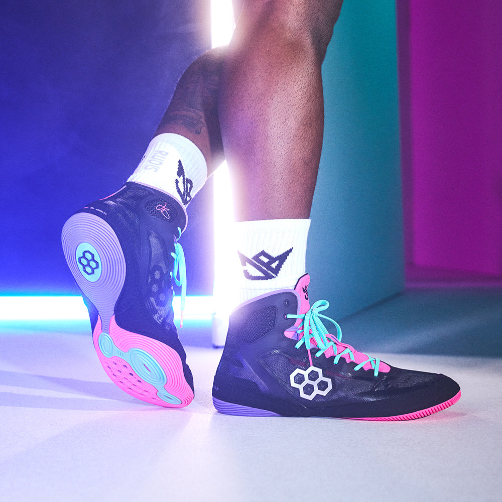 RUDIS ピンク ハイカットシューズ Ninety-5 Classic Youth Wrestling Shoe - Pink Sky | Shop