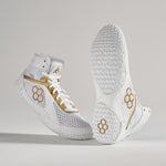Jordan Burroughs Alpha 2.0 Youth Wrestling Shoes - White/Gold