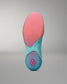 Colorful Wrestling Shoe sole with a brand logo, RUDIS quadhex, on a gray background