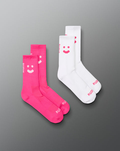 Sarah Hildebrandt Smile Socks – High-Performance Crew | RUDIS | RUDIS