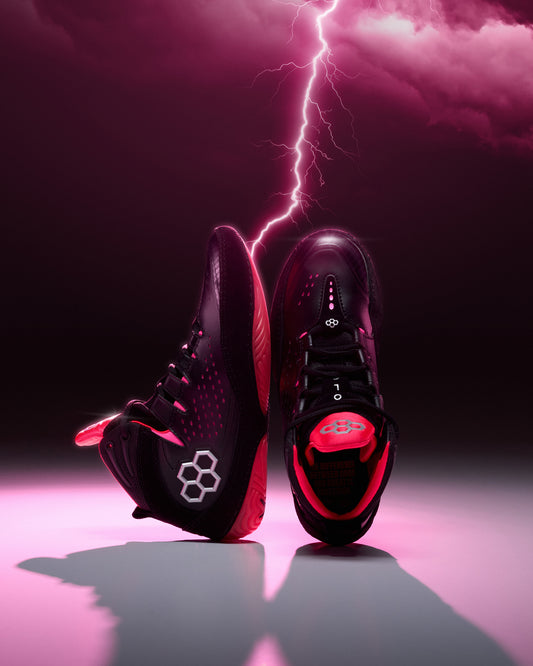 RUDIS Kolat Volt Pink wrestling shoes limited edition colorway built for explosive power, speed, and elite mat control