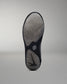 Bottom wrestling shoe - Black wrestling shoe sole with a brand logo on a gray background - Cary Kolat wrestling shoes