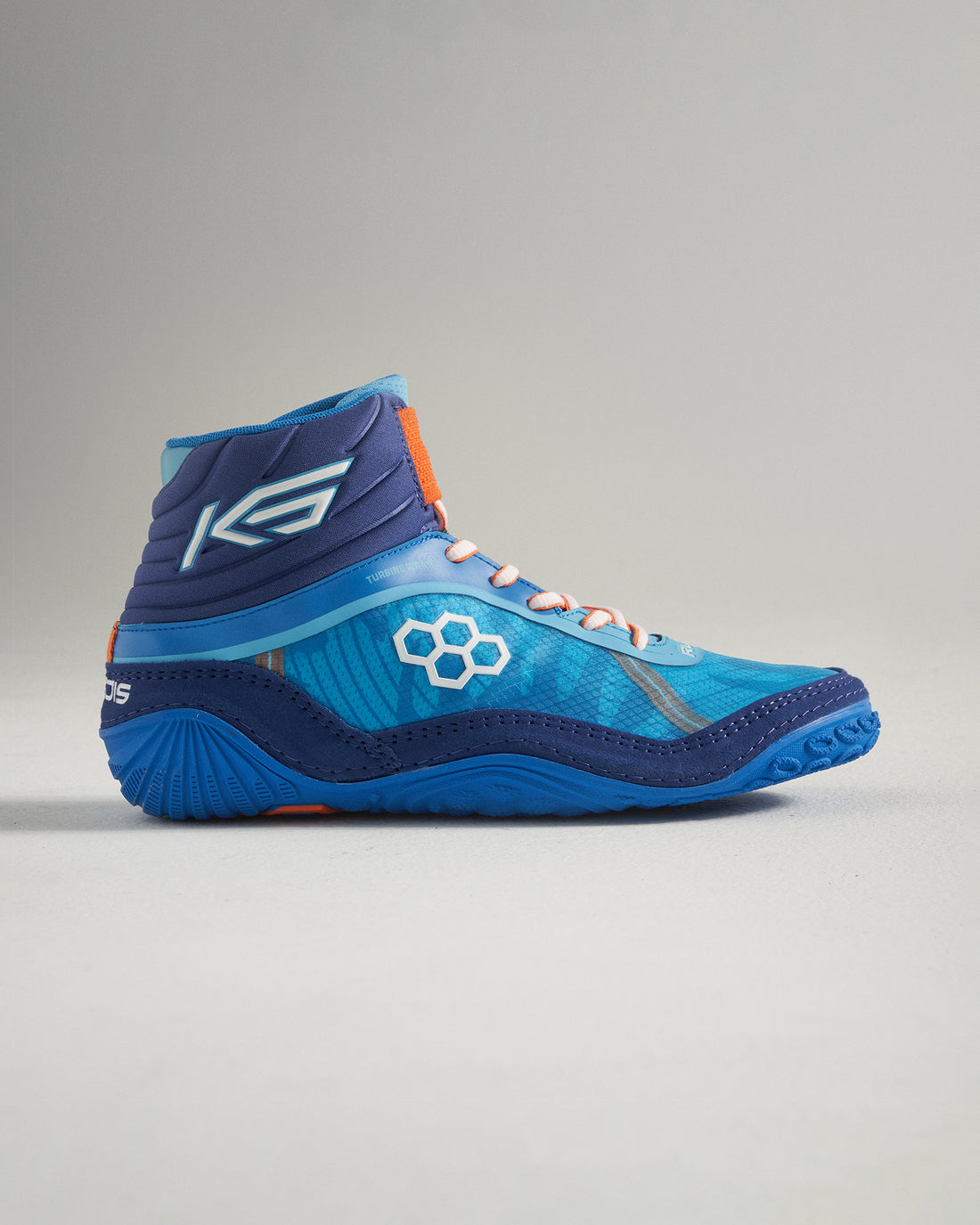 KS Turbine Adult Wrestling Shoes World Wide Blue RUDIS