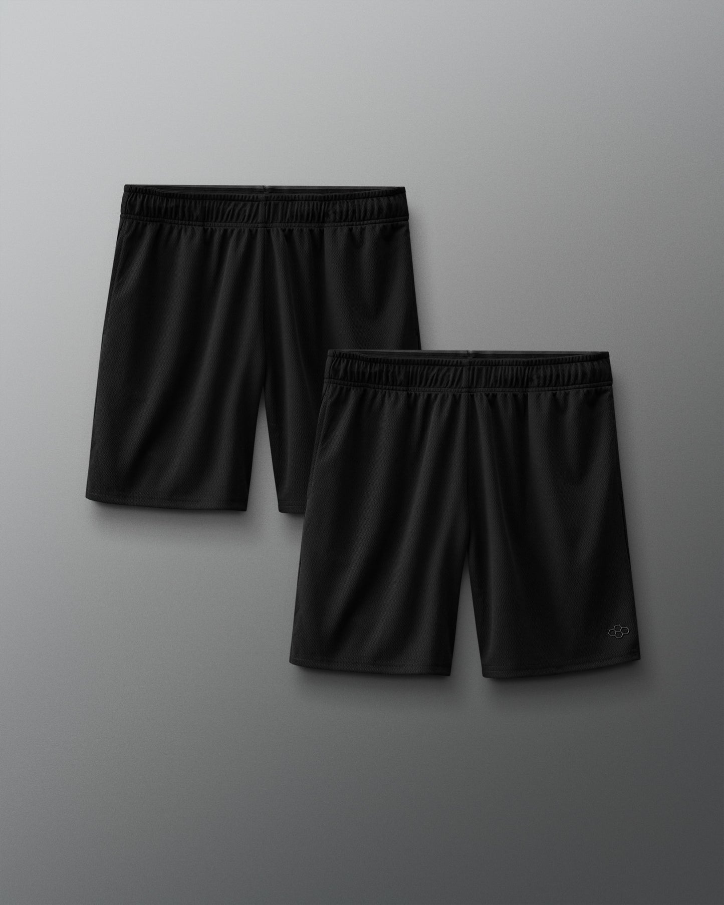 Black 8" 2.0 Mesh Shorts - 2-Pack