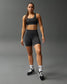 Women's Sports Bra and Biker Short Gift Bundle - Charcoal
