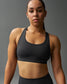 Women's Sports Bra and Biker Short Gift Bundle - Charcoal