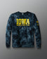 Pull ras du cou tie-dye de lutte féminine de l'Iowa