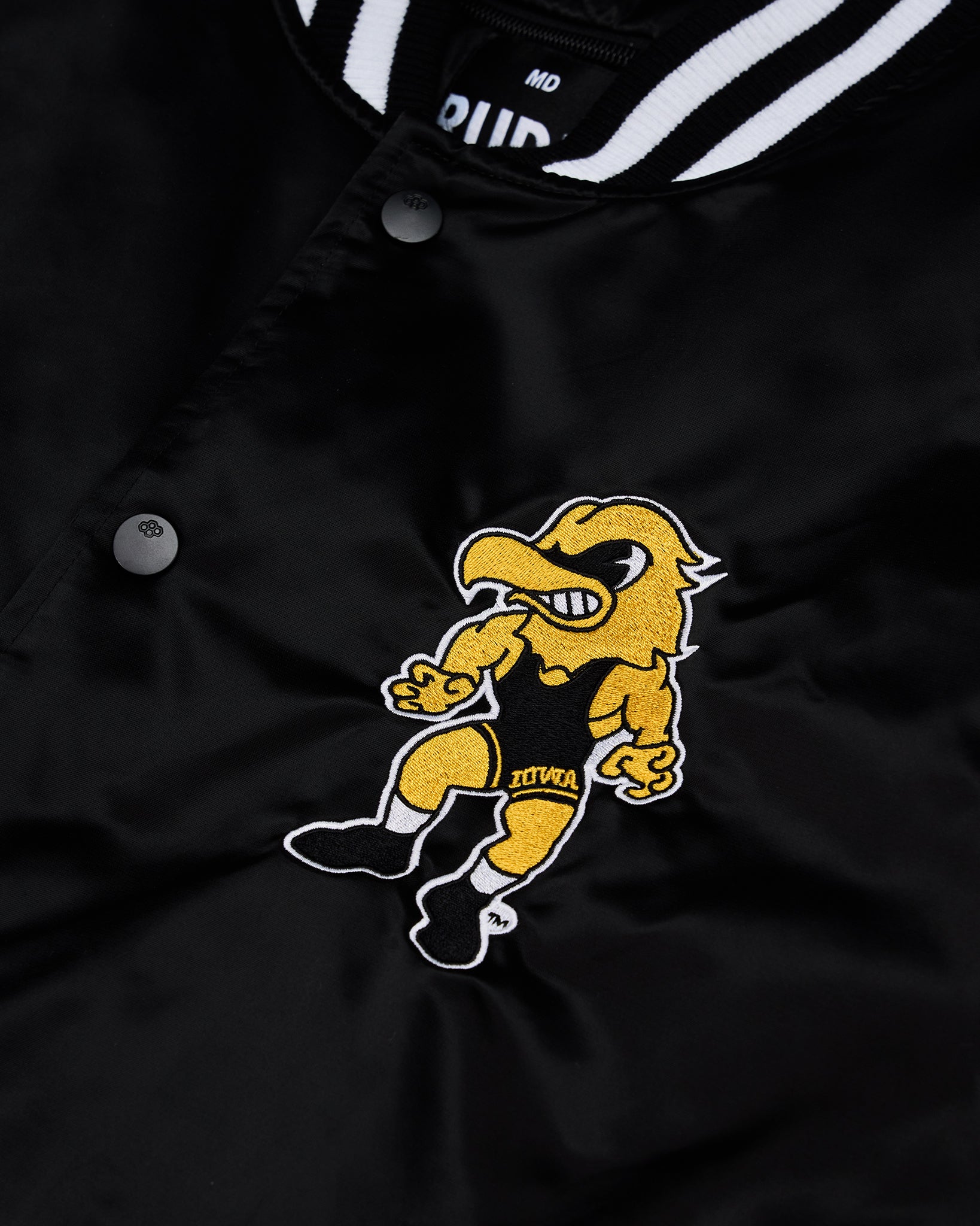 Men's Iowa Satin Jacket - Gear Up for Greatness | RUDIS Men's Iowa Satin Jacket - Gear Up for Greatness | RUDIS