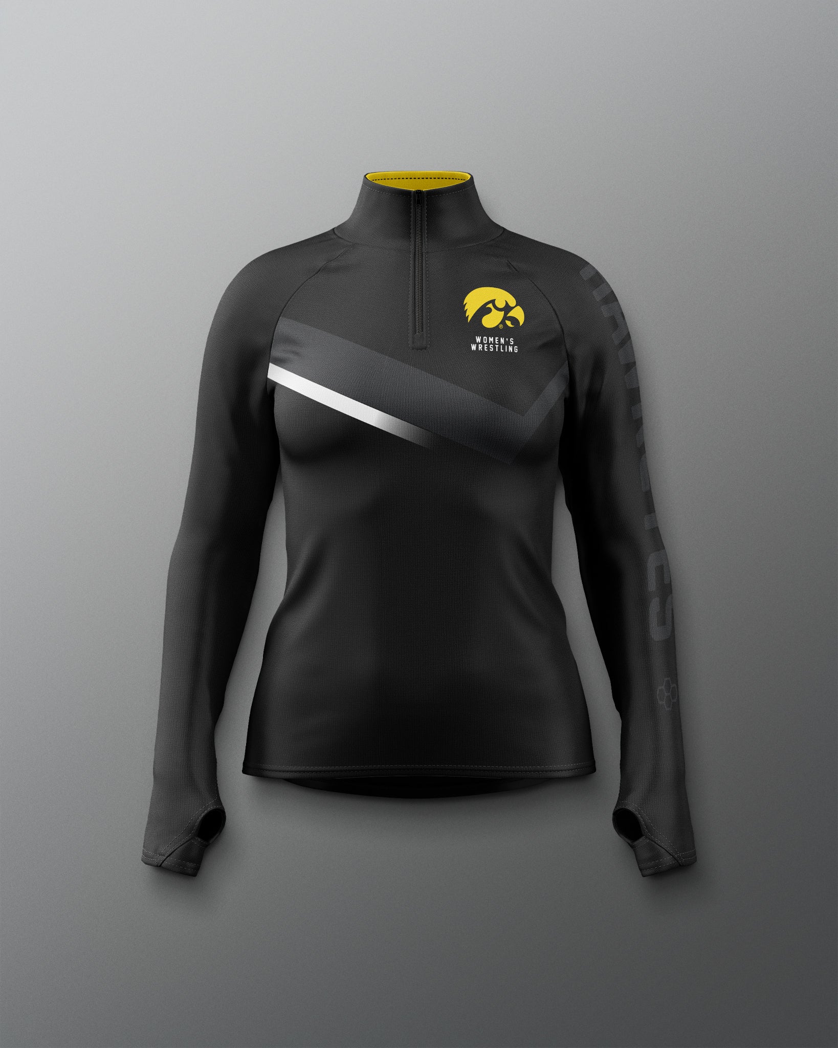 Iowa Wrestling Sublimated Women's Elite 1/4 Zip | RUDIS