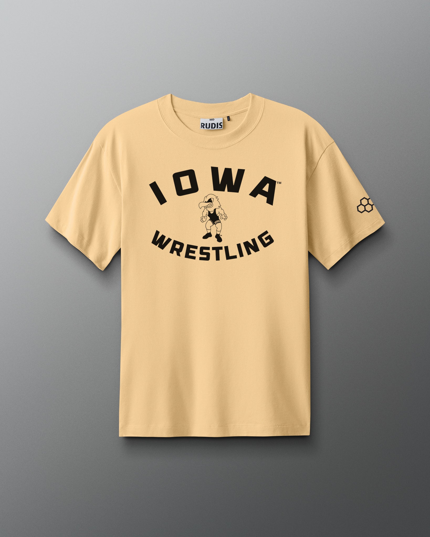 Iowa Hawkeye Wrestling Throwback Heavyweight T-Shirt