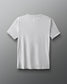 White t-shirt on a gray background