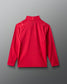 Red long-sleeve shirt on a gray background