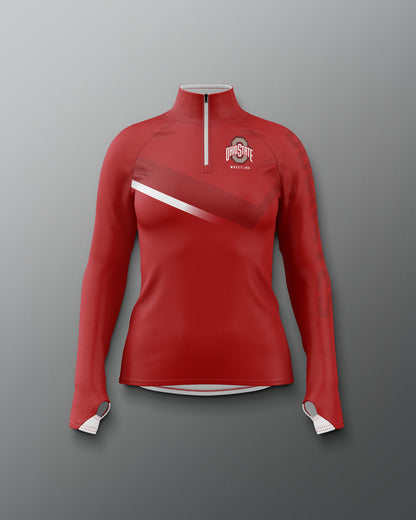 Ohio State Women's Sublimated Quarter Zip - Fierce Style | RUDIS